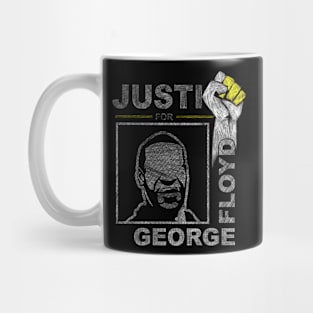 Black Lives Matter Justice For George Floyd No Racism Mug